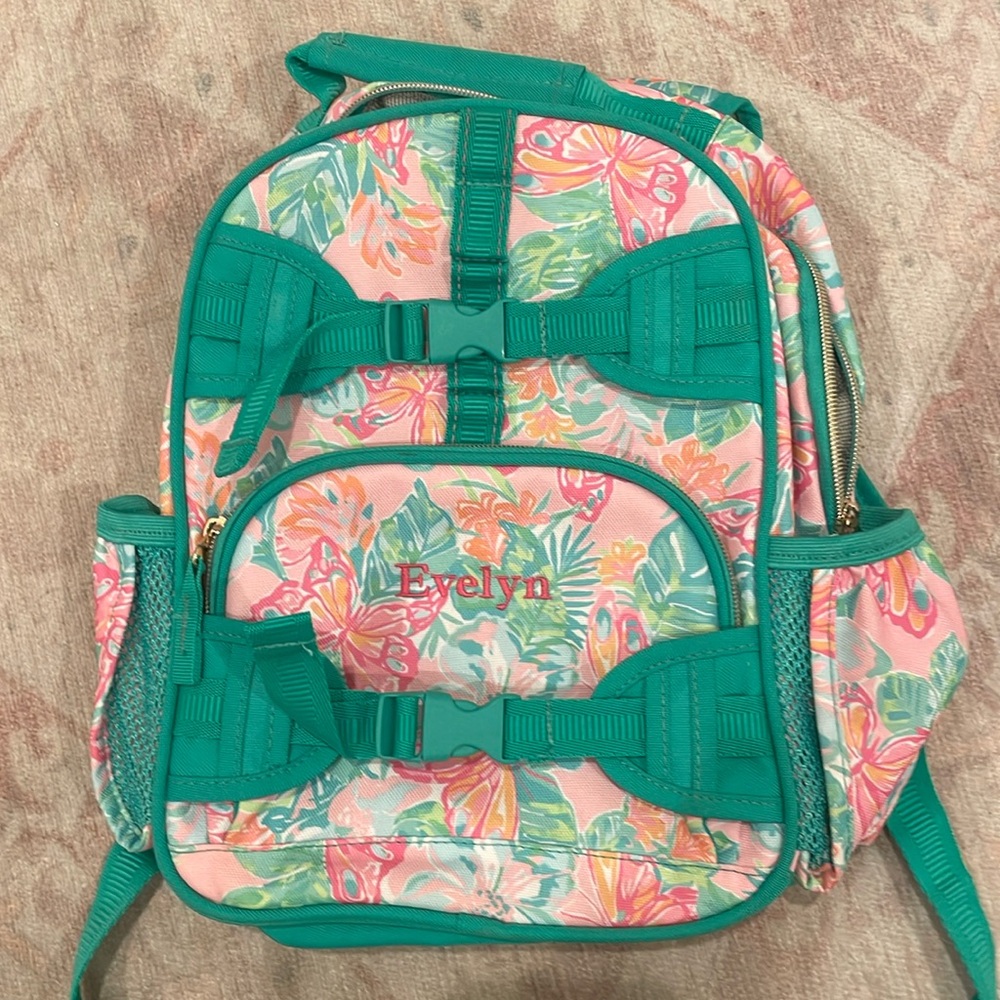 Lilly Pulitzer* Pottery Barn Kids Mini Backpack* Pink/Green